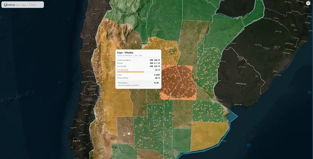 Concentração geográfica da carteira e utilização do limite de resseguro